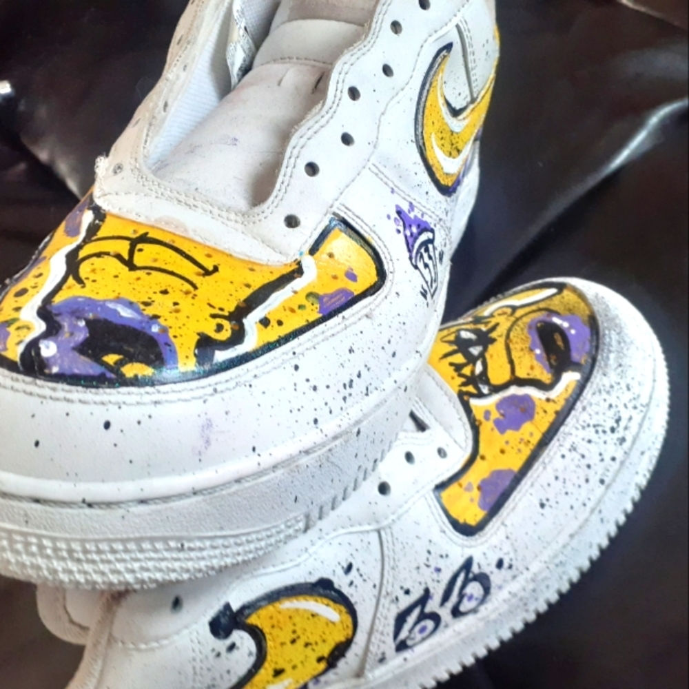 Af1 custom simpson purple drink